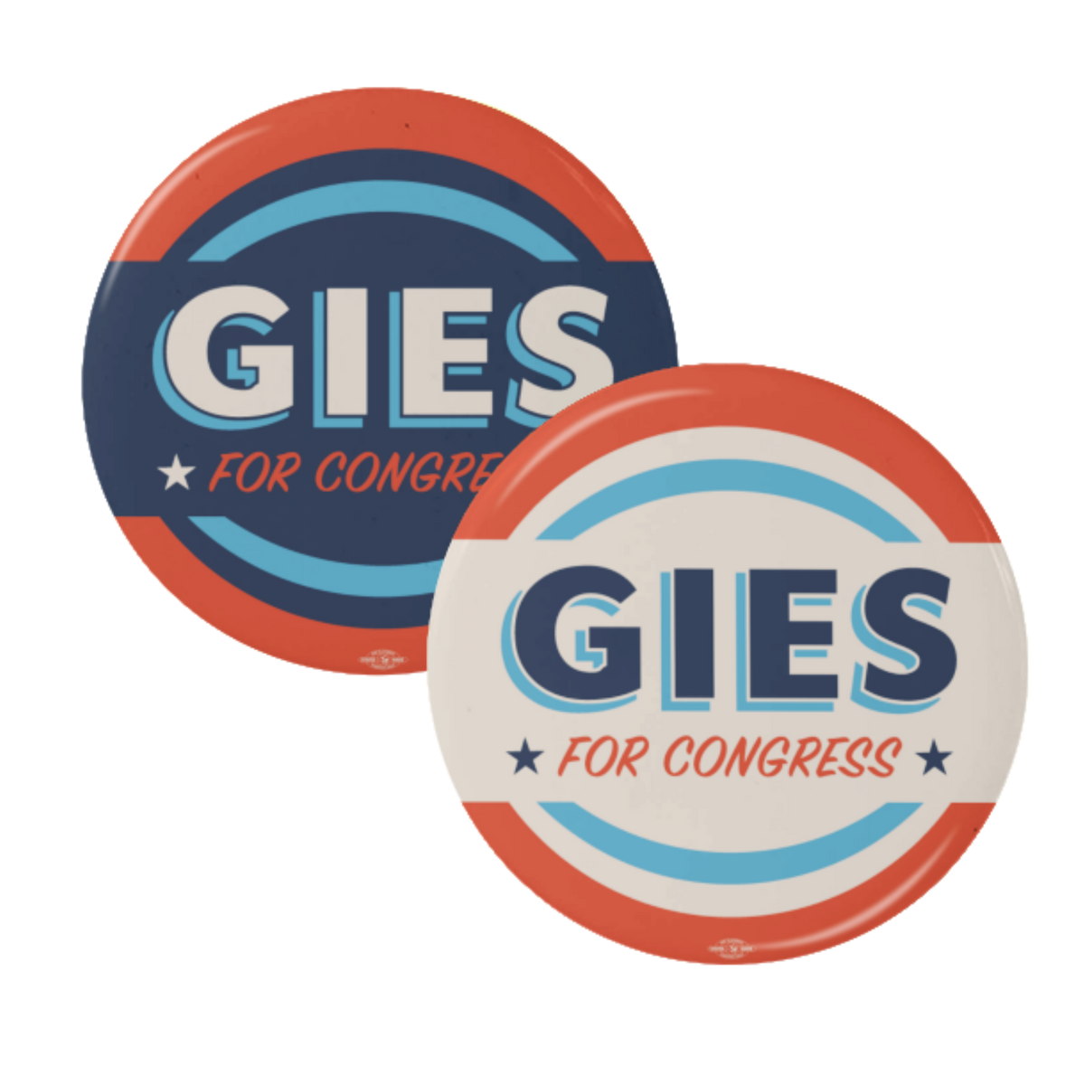 Aaron Gies for Congress 2-Button Pack